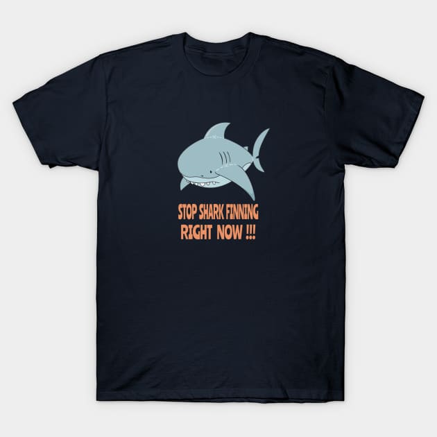 Stop shark finning T-Shirt by mangulica